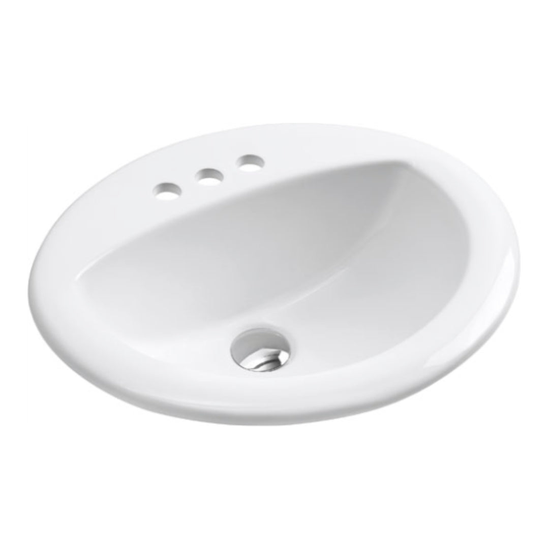 H-2017-03W: Turais Vanity Sink Drop In Oval