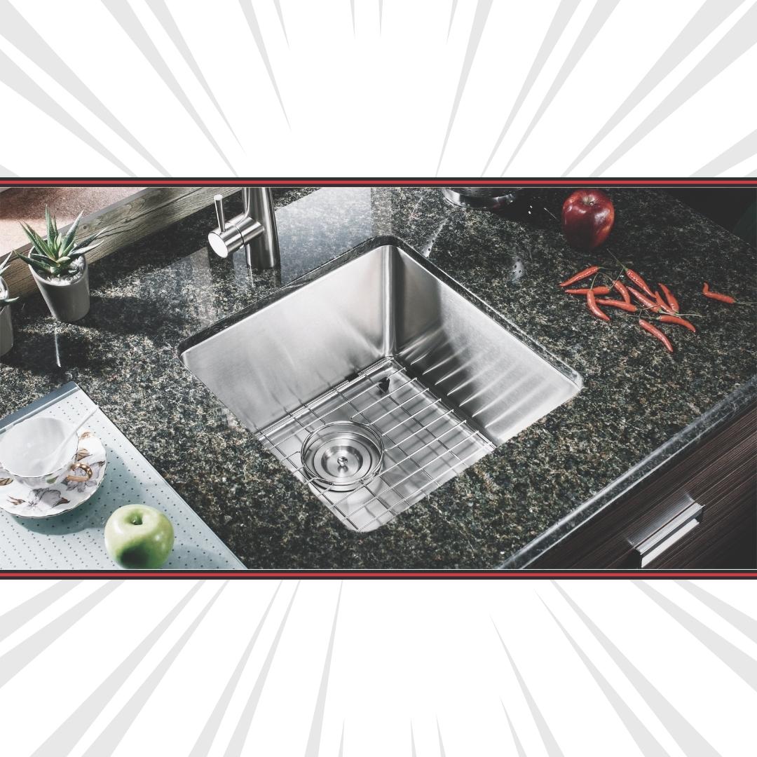 H-UZ102X: 18" Stainless Steel Small Single Bowl Bar/Prep Sink R10