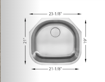 H-101: Single Bowl Kitchen Sink