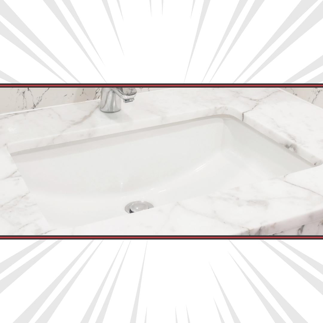 H-1812: 18" Avior Vanity Sink Deep Rectangle